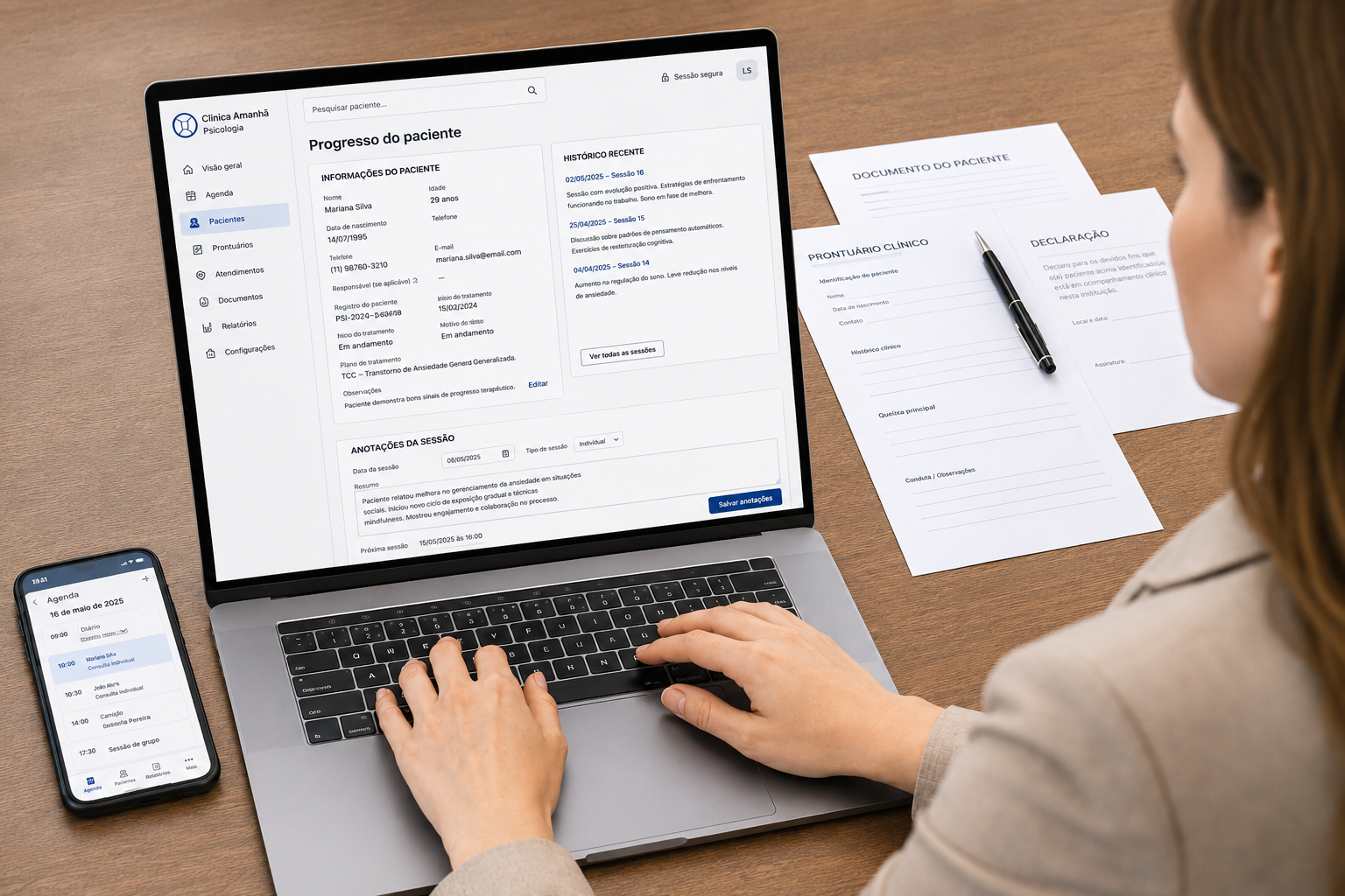 Records, history and documents in the same context — Psiplace platform preview
